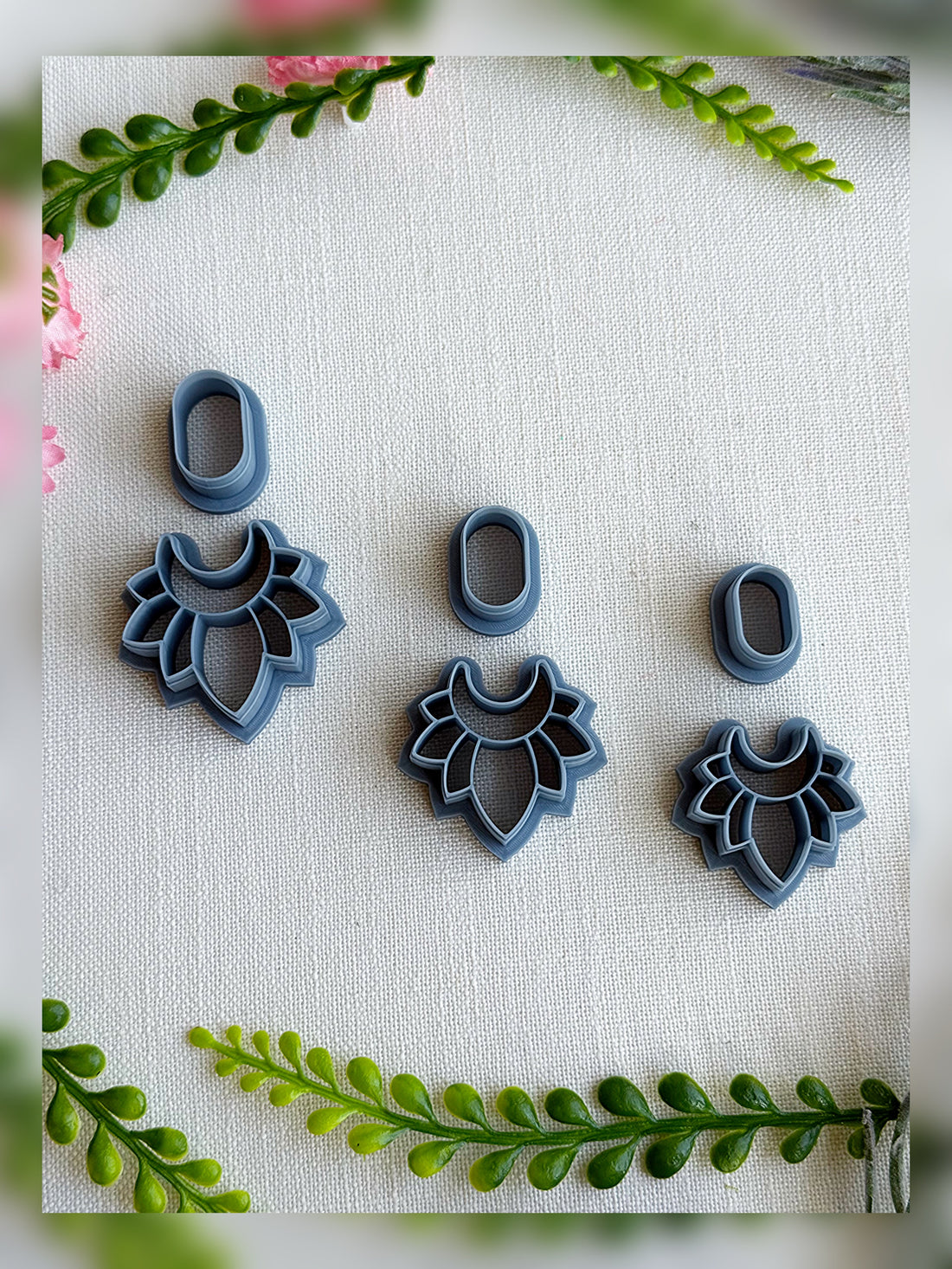 Crescent Bloom Clay Cutter Set 🌙✨