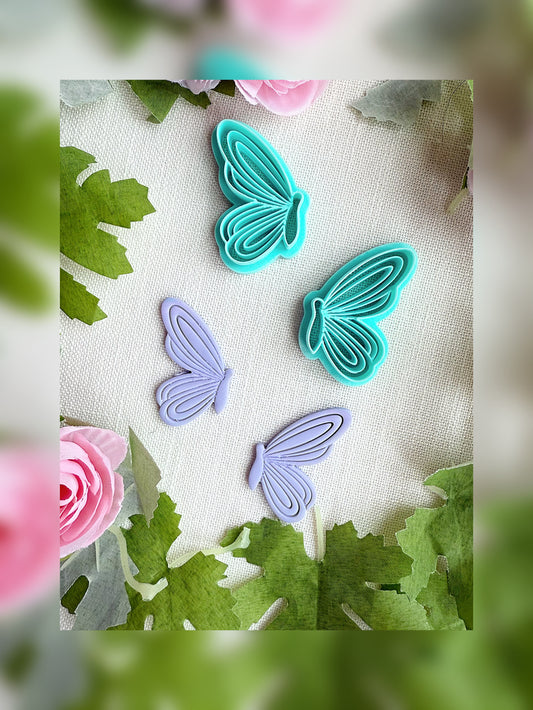 Butterfly Flutter 🦋 - polymer clay cutter pair