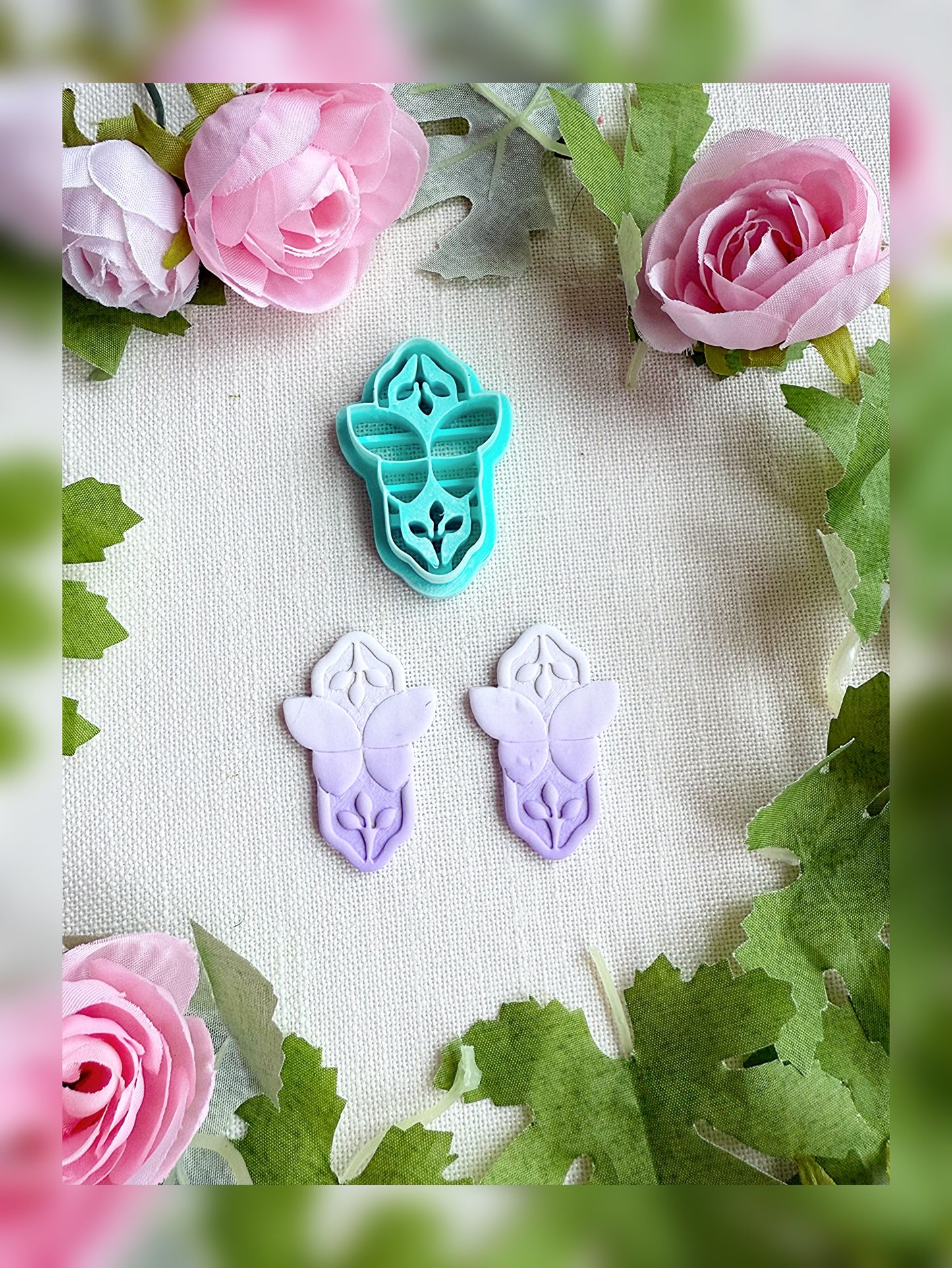 Fluttered Frame 🦋 - polymer clay cutter