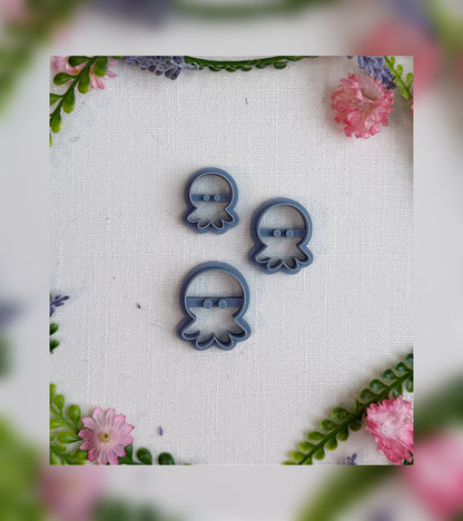 🐙Inky Buddy Octopus Clay Cutter – Polymer Clay Tool