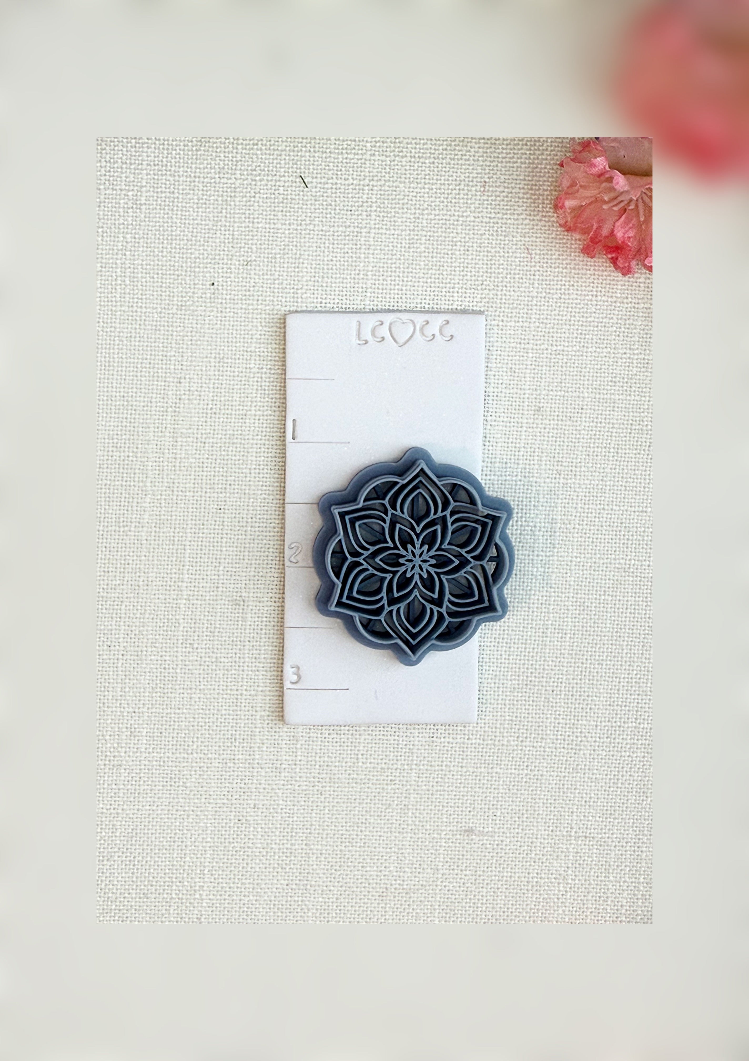 Celestia Bloom Mandala Clay Cutter – Polymer Clay Tool